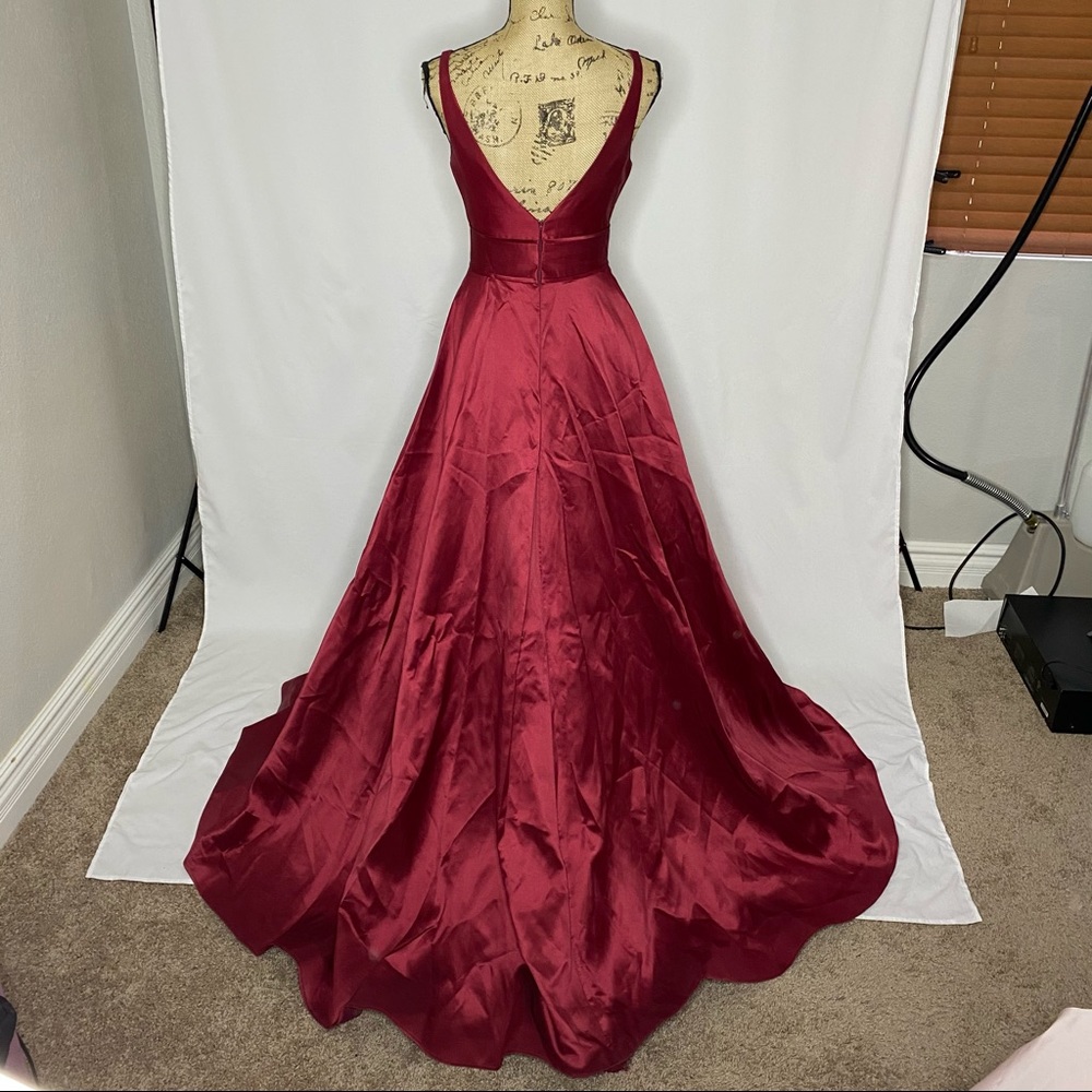 Mac Duggal Red Ball Gown - Picture 4 of 9